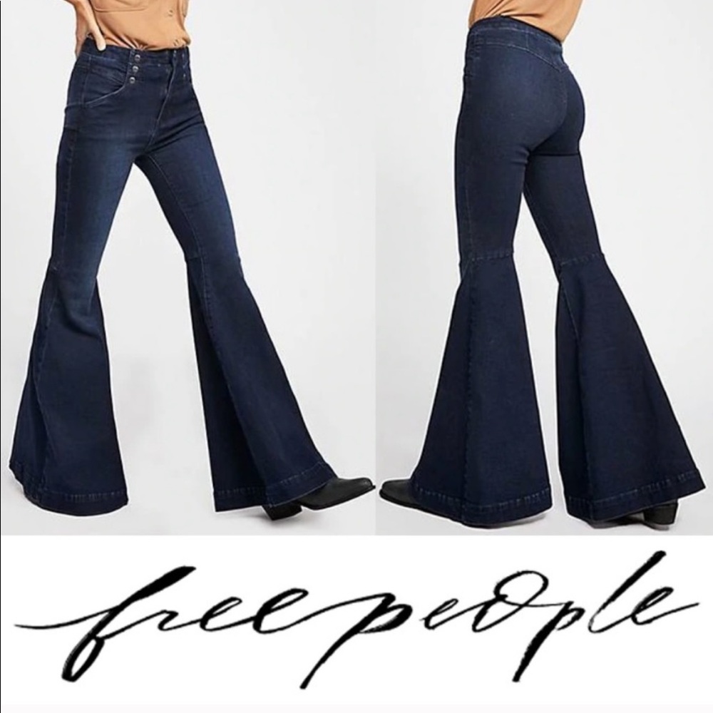 HP✨ Free People Maddox Denim Bell Bottom Jeans 26 NWT